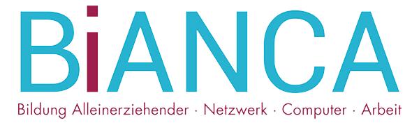 Logo Bildung Alleinerziehender Netzwerk Computer Arbeit